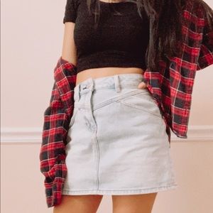 Red plaid top